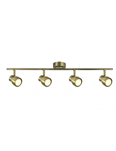 Regleta Chacho 4xgu10 Cuero 14x69,5x8,5 Cm