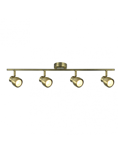 Regleta Chacho 4xgu10 Cuero 14x69,5x8,5 Cm