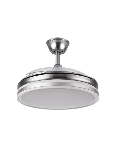 Ventilador Bayomo 72w 6120lm Niquel 3 Aspas Desp. 32/47x49/108 D.3 Color.motor Dc.remoto