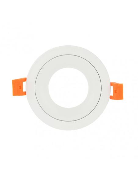 Empotrable Anou 1xgu10 Redondo Blanco 2x9,2x9,2 Cm 8 De Corte.C/portalampara