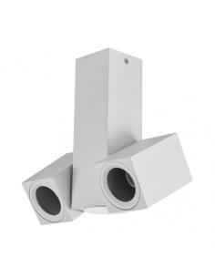 Foco Nerja 2xgu10 Blanco 21x19x6 Cm Orientable 360º 2