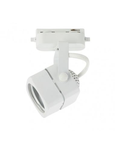 Foco Carril Arta 1xgu10 Cubo Blanco 14,2x7,6x6 Cm Orientable 180º