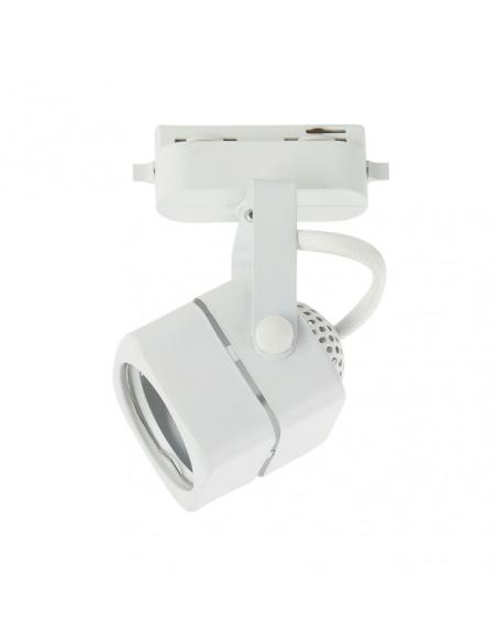 Foco Carril Arta 1xgu10 Cubo Blanco 14,2x7,6x6 Cm Orientable 180º