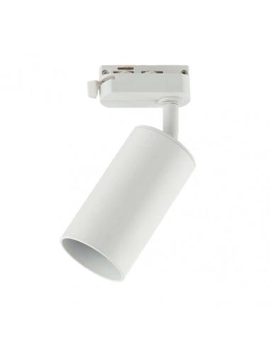 Foco Carril Voronia 1xgu10 Blanco 18,4x7,4x6 Cm Orientable 360º