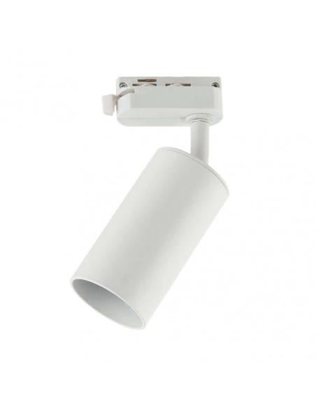 Foco Carril Voronia 1xgu10 Blanco 18,4x7,4x6 Cm Orientable 360º