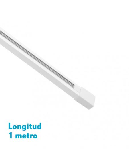 Carril Para Foco Pindal Blanco 1m  2 Hilos 2x100x3,5 Cm