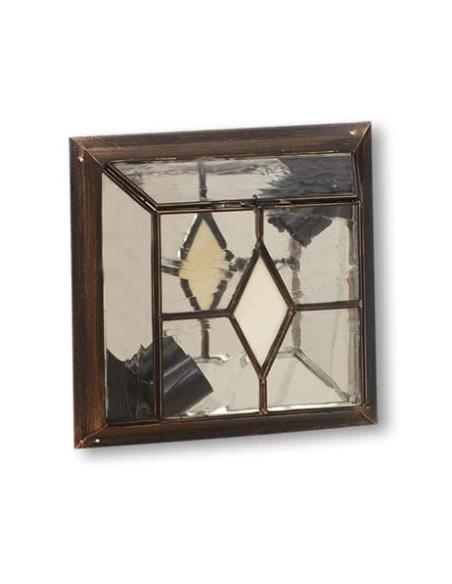 Plafon Pequeño Califa 1xe27 Oro Viejo/Beis 10x25x25 Cm