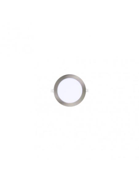 Downlight Obsidiana 4w 6500k Niquel Redondo 320lm 2,5x9x9 Cm Corte 7 Cm