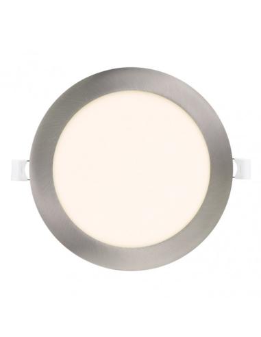 Downlight Obsidiana 24w 4000k Niquel Redondo 2040lm 2,5x22,5x22,5 Cm Corte 20,5 Cm