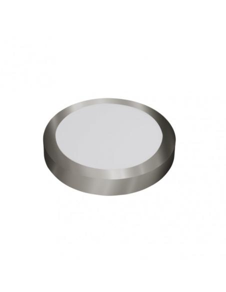 Downlight Superf.diabasa 18w 4000k Niquel Redondo 1530lm 3,5x22,5x22,5 Cm