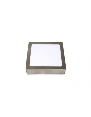Downlight Superf.toba 12w 6500k Niquel Cuadrado 1080lm 3,5x17x17 Cm