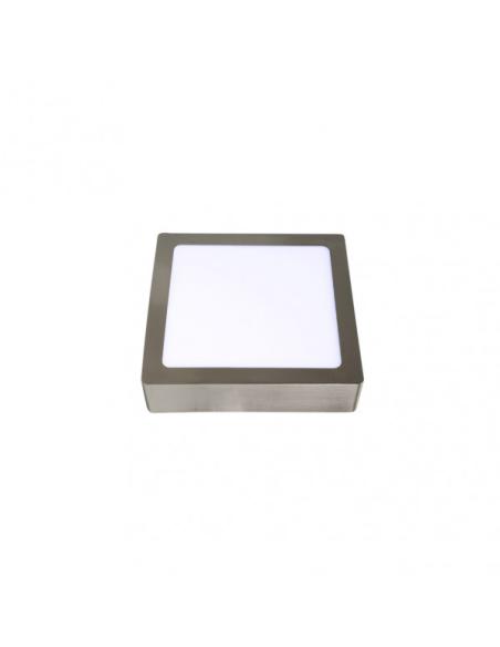 Downlight Superf.toba 12w 6500k Niquel Cuadrado 1080lm 3,5x17x17 Cm