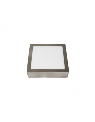 Downlight Superf.toba 12w 6500k Niquel Cuadrado 1080lm 3,5x17x17 Cm