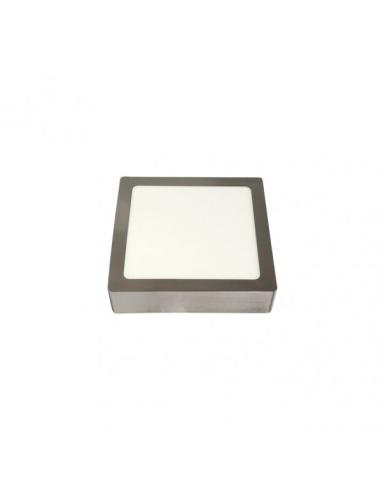 Downlight Superf.toba 12w 4000k Niquel Cuadrado 1080lm 3,5x17x17 Cm