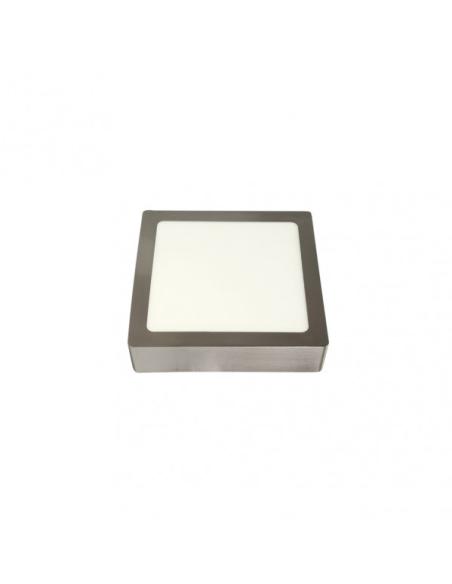 Downlight Superf.toba 12w 4000k Niquel Cuadrado 1080lm 3,5x17x17 Cm