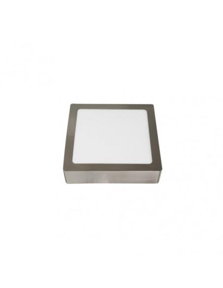Downlight Superf.toba 12w 4000k Niquel Cuadrado 1080lm 3,5x17x17 Cm