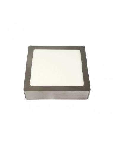 Downlight Superf.toba 18w 4000k Niquel Cuadrado 1530lm 3,5x22,5x22,5 Cm