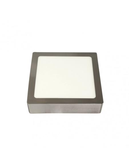 Downlight Superf.toba 18w 4000k Niquel Cuadrado 1530lm 3,5x22,5x22,5 Cm