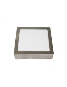 Downlight Superf.toba 18w 4000k Niquel Cuadrado 1530lm 3,5x22,5x22,5 Cm 2