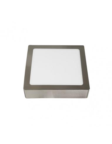 Downlight Superf.toba 18w 4000k Niquel Cuadrado 1530lm 3,5x22,5x22,5 Cm