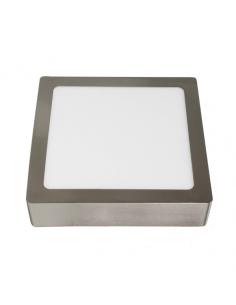 Downlight Superf.toba 24w 4000k Niquel Cuadrado 2040lm 3,5x30x30 Cm 2