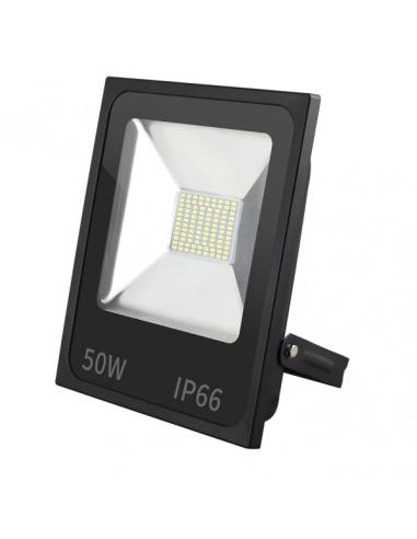 Proyector Led Smd Dacita 50w 6500k Negro 4500lm   120º Ip66 28,5x24x5,5 Cm