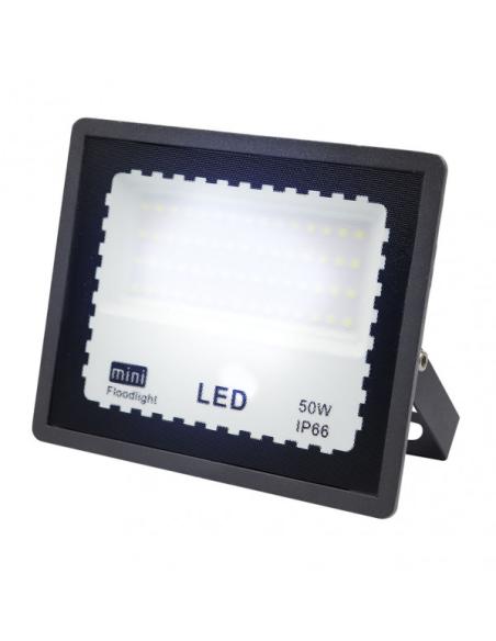Proyector Zircon 50w 6500k Negro 5000lm  120º  13,2x16,2x2,3 Cm Ip66