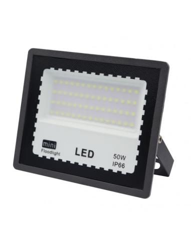 Proyector Zircon 50w 6500k Negro 5000lm  120º  13,2x16,2x2,3 Cm Ip66