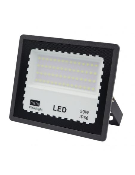 Proyector Zircon 50w 6500k Negro 5000lm  120º  13,2x16,2x2,3 Cm Ip66