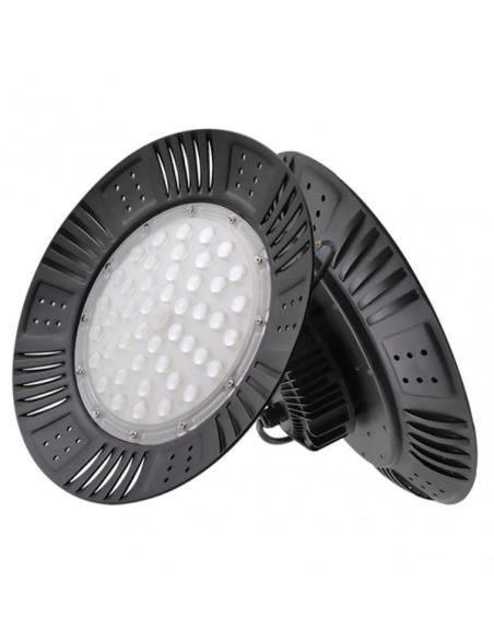 Campana Industrial Granito 100w 6500k Negro 11000lm 11x30x30 Cm