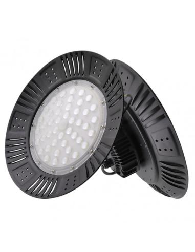 Campana Industrial Granito 200w 6500k Negro  22000lm 11x40x40 Cm