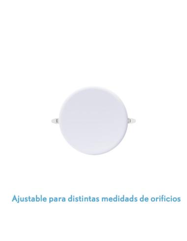 Downlight Led Smd Migmatita 18w 6500k Blanco 1800lm 2x12x12 Cm Corte Ajustable (7-10,8)