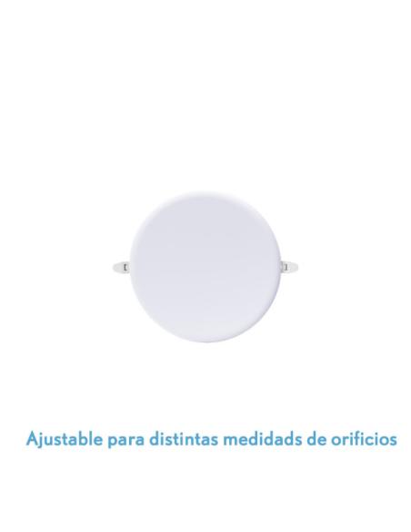 Downlight Led Smd Migmatita 18w 6500k Blanco 1800lm 2x12x12 Cm Corte Ajustable (7-10,8)