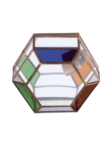 Plafon Granadino Colores 1xe27 11x27x27 Cm