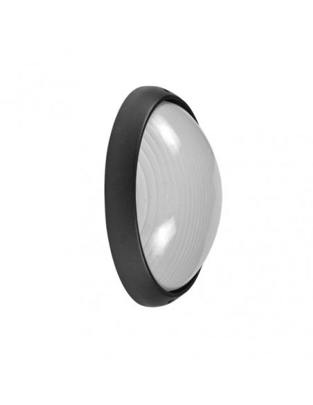 Aplique Ext. Aluminio Vega Peq.1xe27 Negro  10x22x14 Cm Ip44