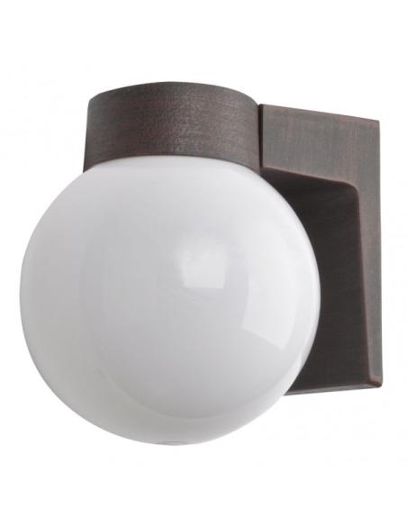 Aplique Exterior Aluminio Procyon 1xe27 Marron  18x18x15 Cm  Ip44