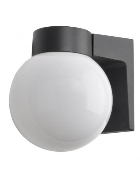 Aplique Exterior Aluminio Procyon 1xe27 Negro  18x18x15 Cm  Ip4