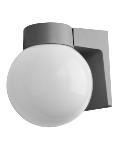 Aplique Exterior Aluminio Procyon 1xe27 Gris  18x18x15 Cm  Ip4