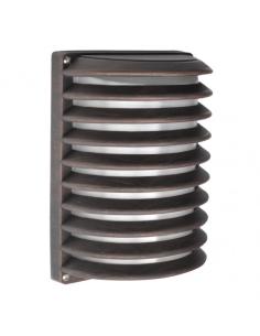Aplique Ext. Aluminio Achernar 1xe27 Marron Ip44 25,5x18x13 Cm