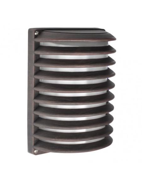 Aplique Ext. Aluminio Achernar 1xe27 Marron Ip44 25,5x18x13 Cm