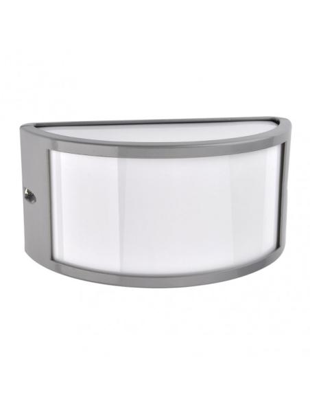 Aplique Exterior Aluminio Ara 1xe27 Gris Ip44 13x25x12 Cm