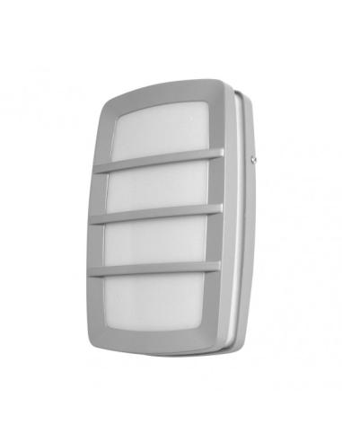 Aplique Exterior Aluminio Capella 1xe27 Gris Ip44 8,5x30x18,5 Cm