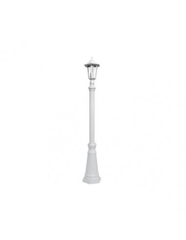 Farola Exterior Aluminio Auriga 1xe27 Blanco Ip44 220x20x20 Cm  Regulable En Altura