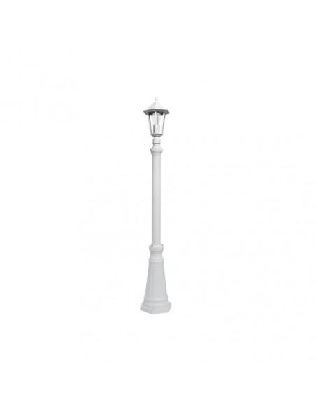 Farola Exterior Aluminio Auriga 1xe27 Blanco Ip44 220x20x20 Cm  Regulable En Altura