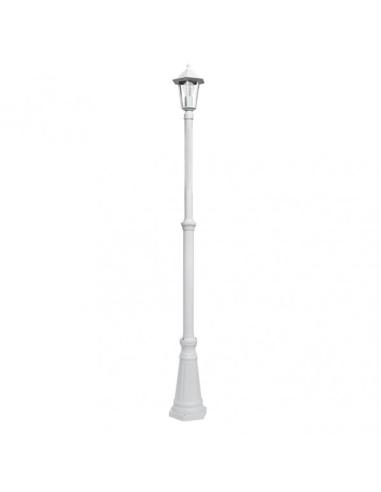 Farola Exterior Aluminio Auriga 1xe27 Blanco Ip44 220x20x20 Cm  Regulable En Altura