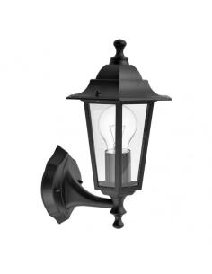 Aplique Exterior Aluminio Auriga 1xe27 Negro Ip44 32x22x17 Cm