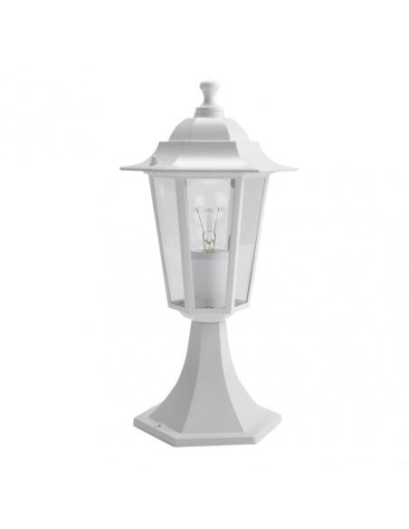 Sobremuro Exterior Aluminio Auriga1xe27 Blanco  38x19x19 Cm  Ip44