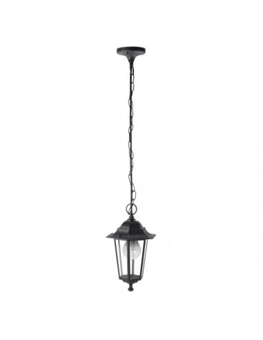 Colgante Exterior Aluminio Auriga 1xe27 Negro Regx17x17 Cm  Ip44