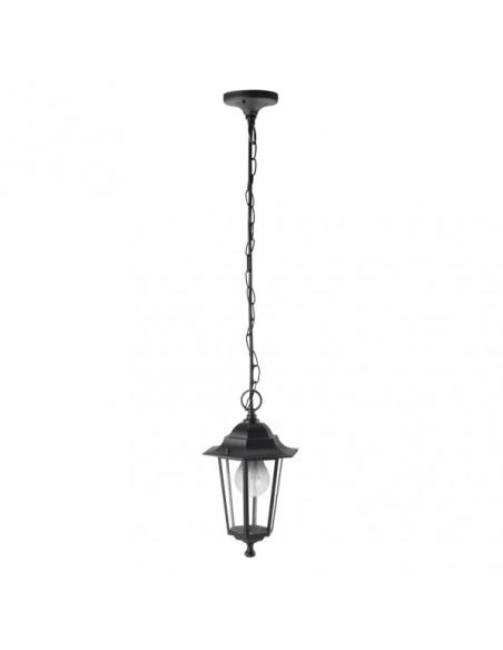 Colgante Exterior Aluminio Auriga 1xe27 Negro Regx17x17 Cm  Ip44