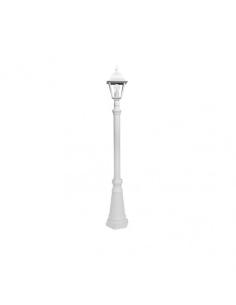 Farola Exterior Aluminio Spica 1xe27 Blanco Ip44 220x20x20 Cm Regulable En Altura 2